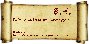Büchelmayer Antigon névjegykártya